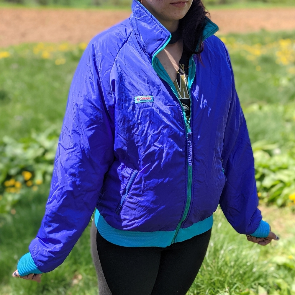 Retro Reversible Columbia Jacket